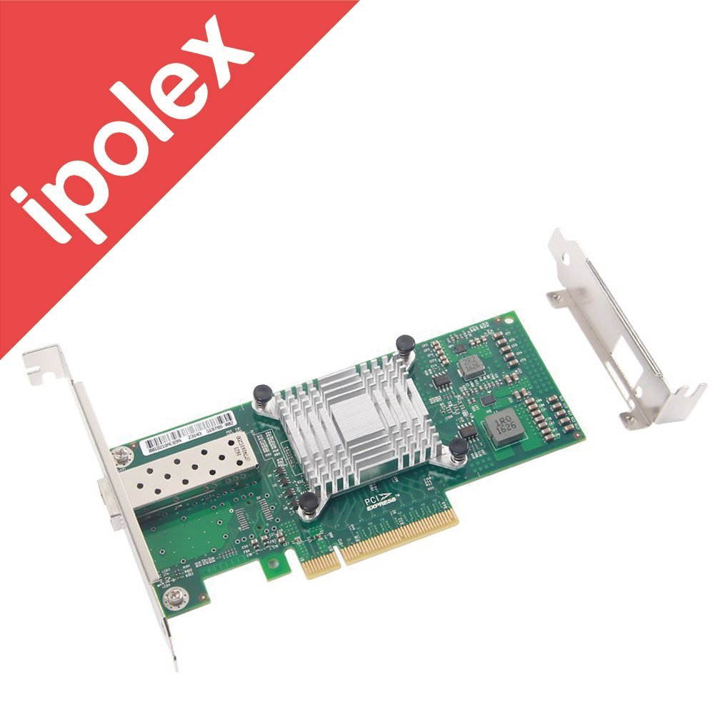 ipolex for Intel X520-DA1, 10GbE Converged Network Adapter(NIC), 82599ES Chipset, PCI-E X8, Single SFP+ Port