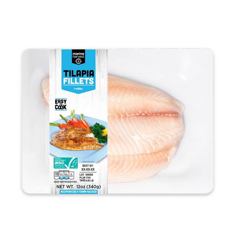 Marine Harvest Skinless Tilapia Fillet - 2pk/12oz
