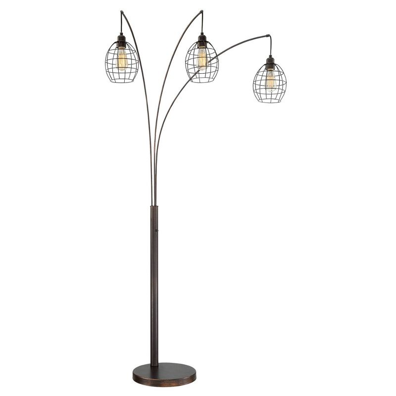 Kaden 3 Light Floor Lamp Copper Bronze (Includes CFL Light Bulb) - Lite Source