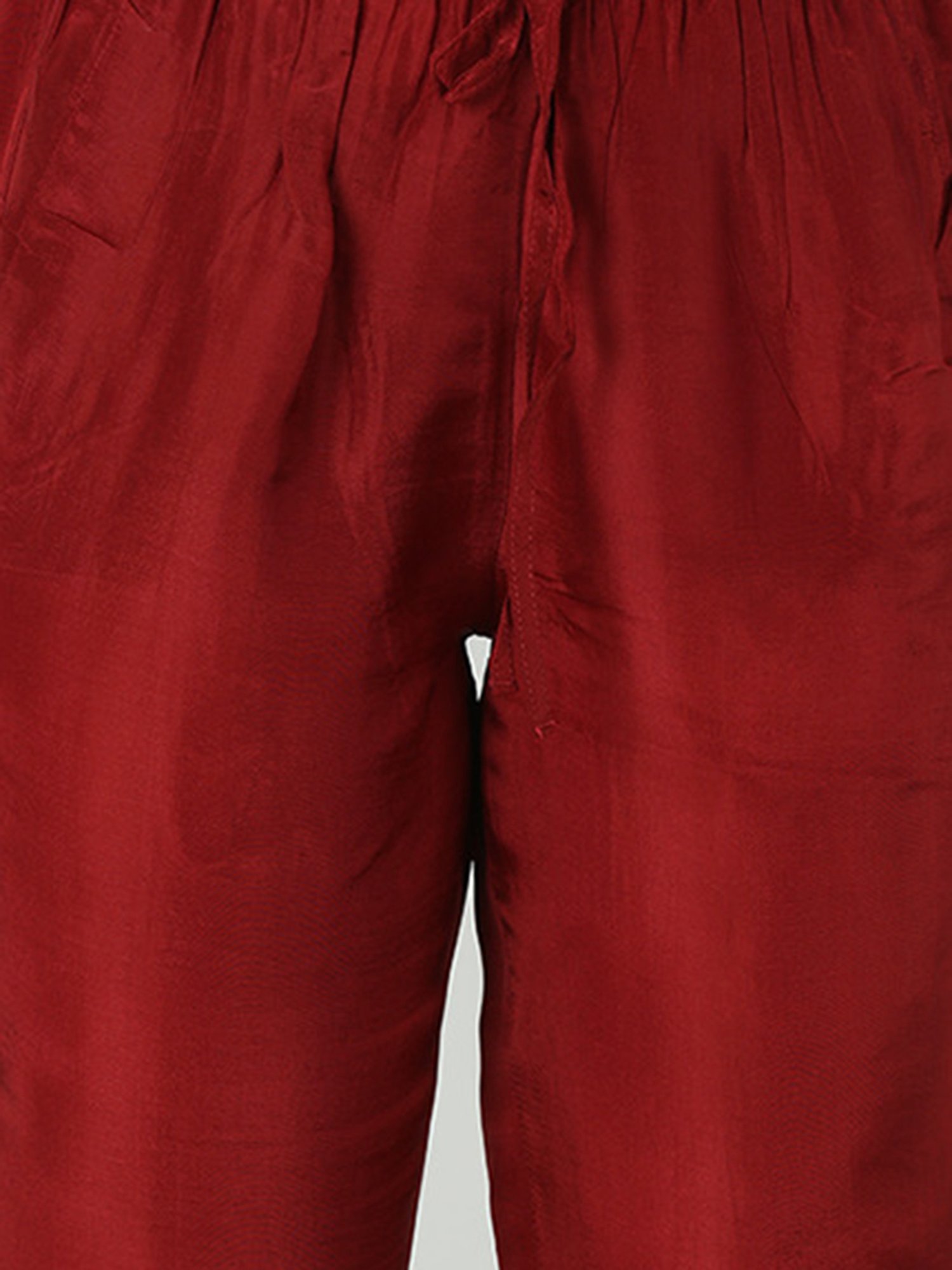 Mustard Maroon Regular Fit Palazzos