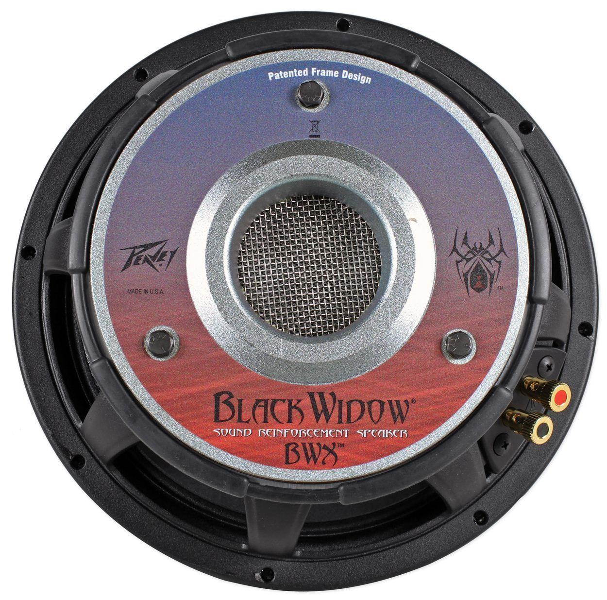 2 Peavey 1208-8 SPS BWX SS SF 12" Black Widow 500W RMS/2000W Max 8 Ohm Subwoofer