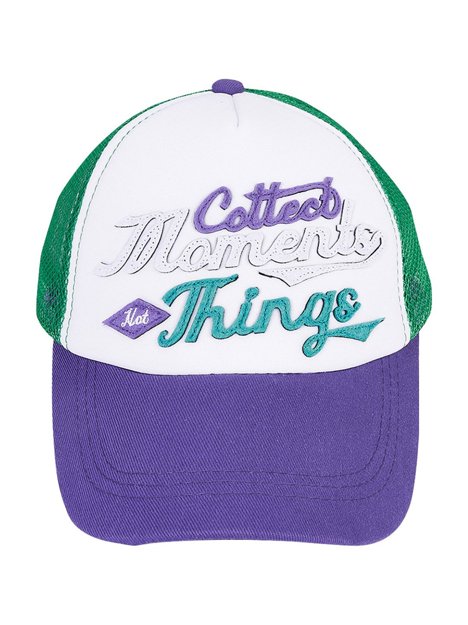 Pantaloons Junior Green Printed Baseball Cap