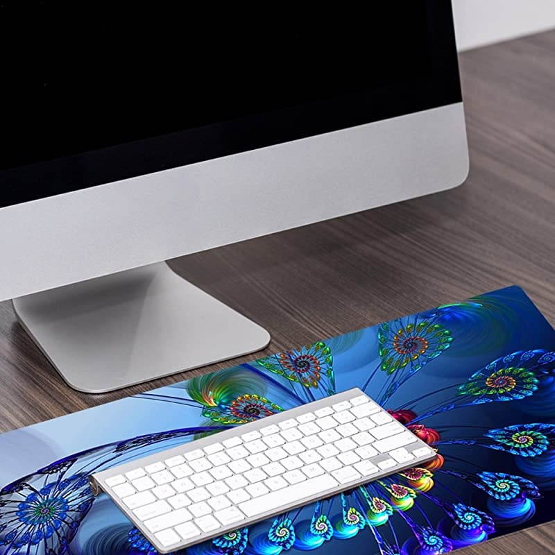 Large Gaming Mouse Pad XXL Extended Mat Desk Pad Mousepad Long Non-Slip Rubber Mice Pads Stitched Edges 35.4&rdquo;x15.7&rdquo; (015kongque)