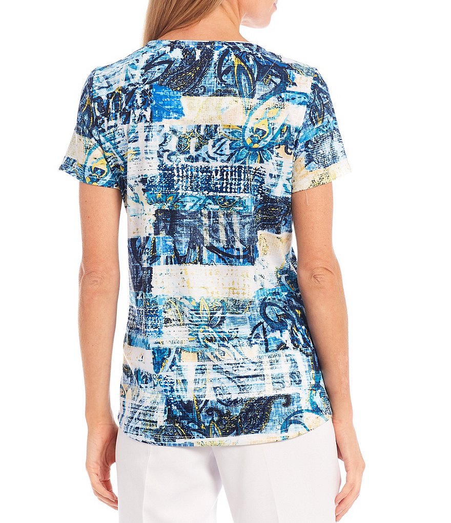 Joules Celina Short Sleeve V-Neck Knit Tee