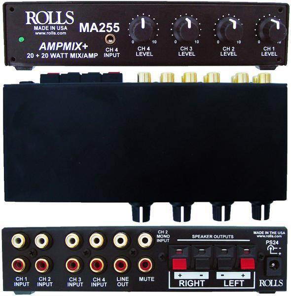 ROLLS MA255 Compact Class D Stereo Amplifier