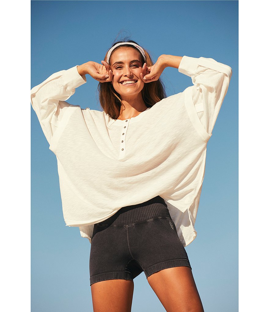 Marc New York Short Sleeve Tie-Dye Jewel Neck Tee