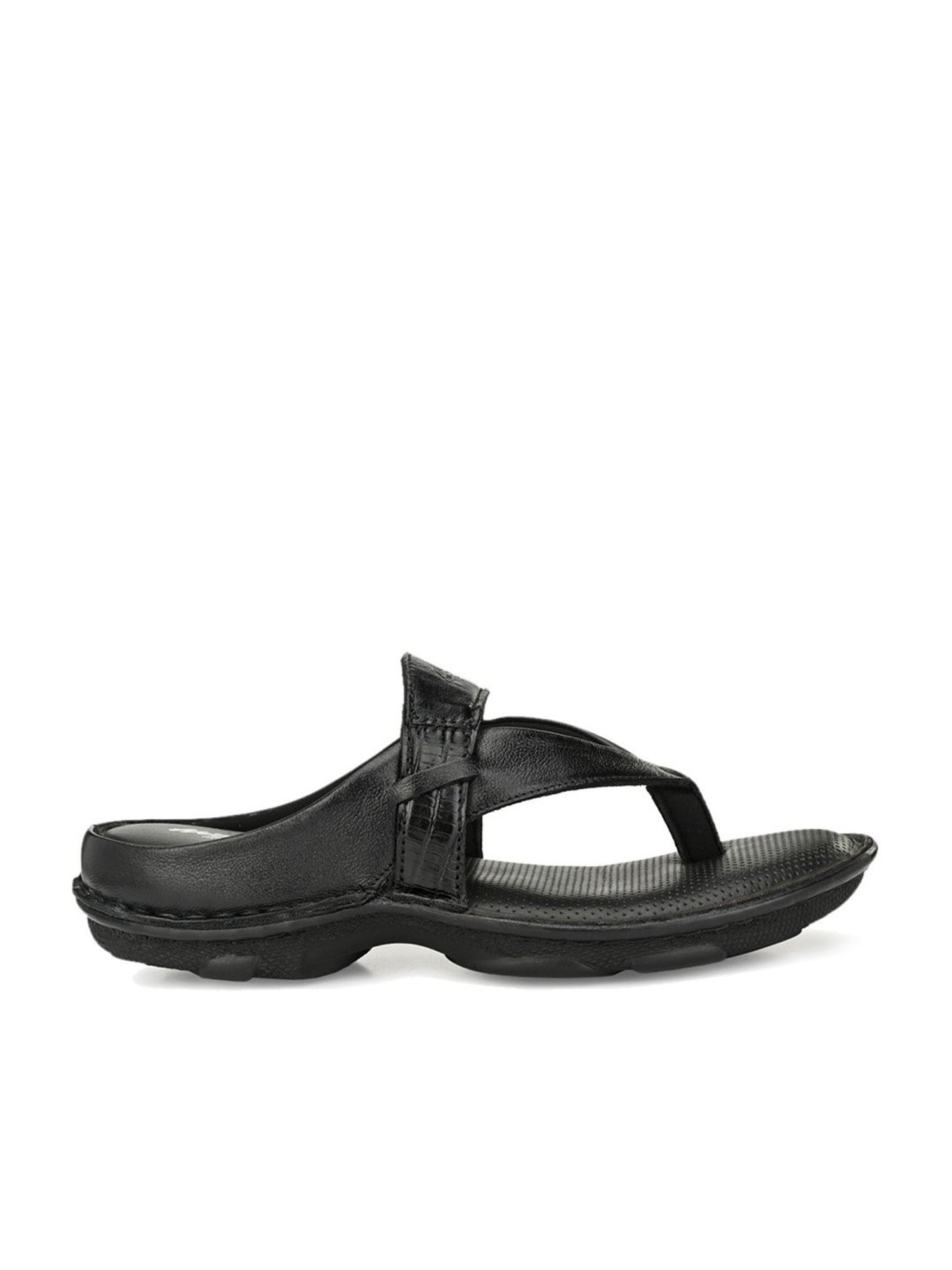 Hitz Men's Black Thong Sandals