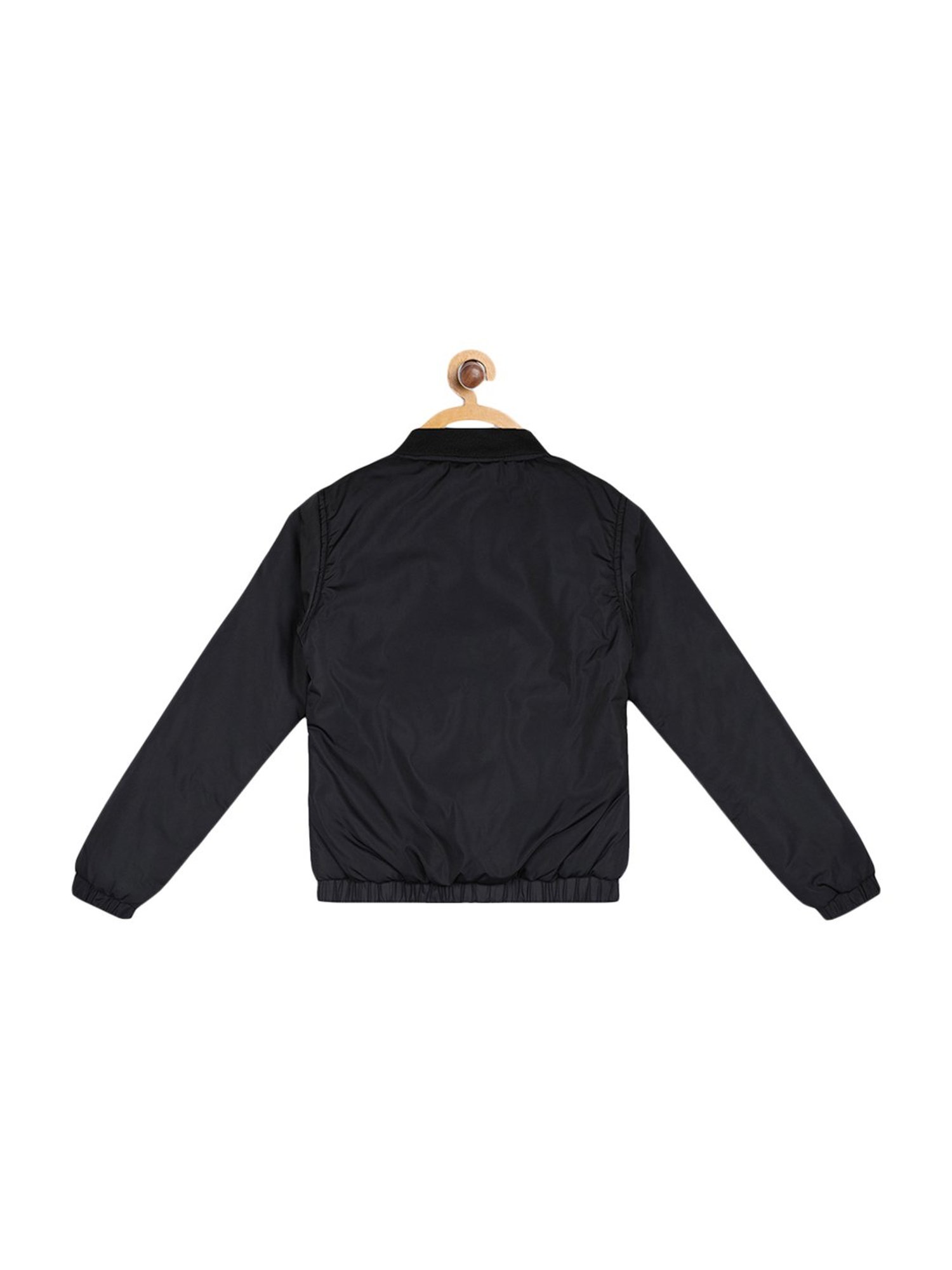 Blue Giraffe Kids Black Embroidered Jacket