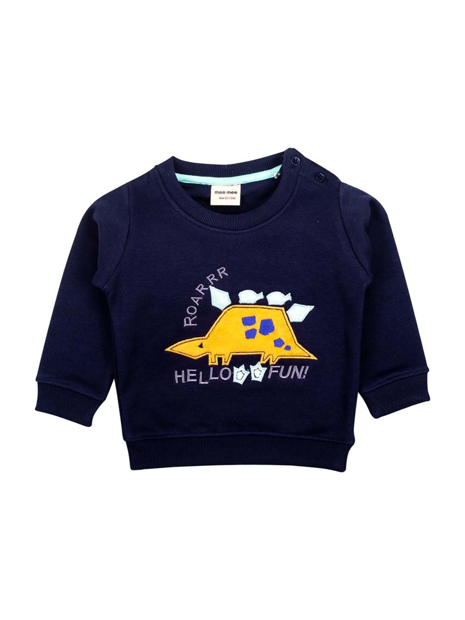 Mee Mee Boys Navy Embroidered T-Shirt