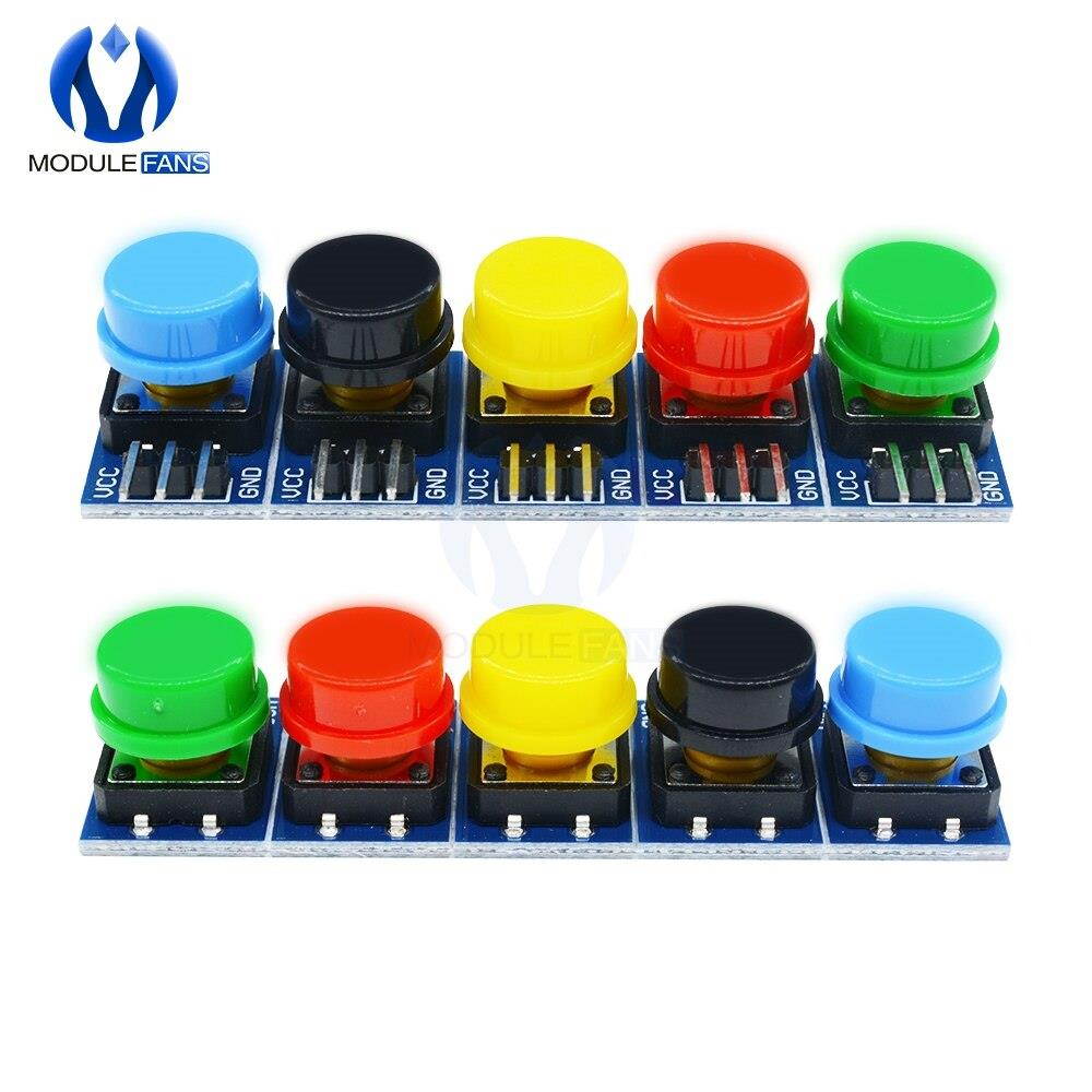 25pcs 12X12MM Big Key Module Big Button Module Light Touch Switch Module For Arduino Raspberry Pi 3 With Hat High Level Output