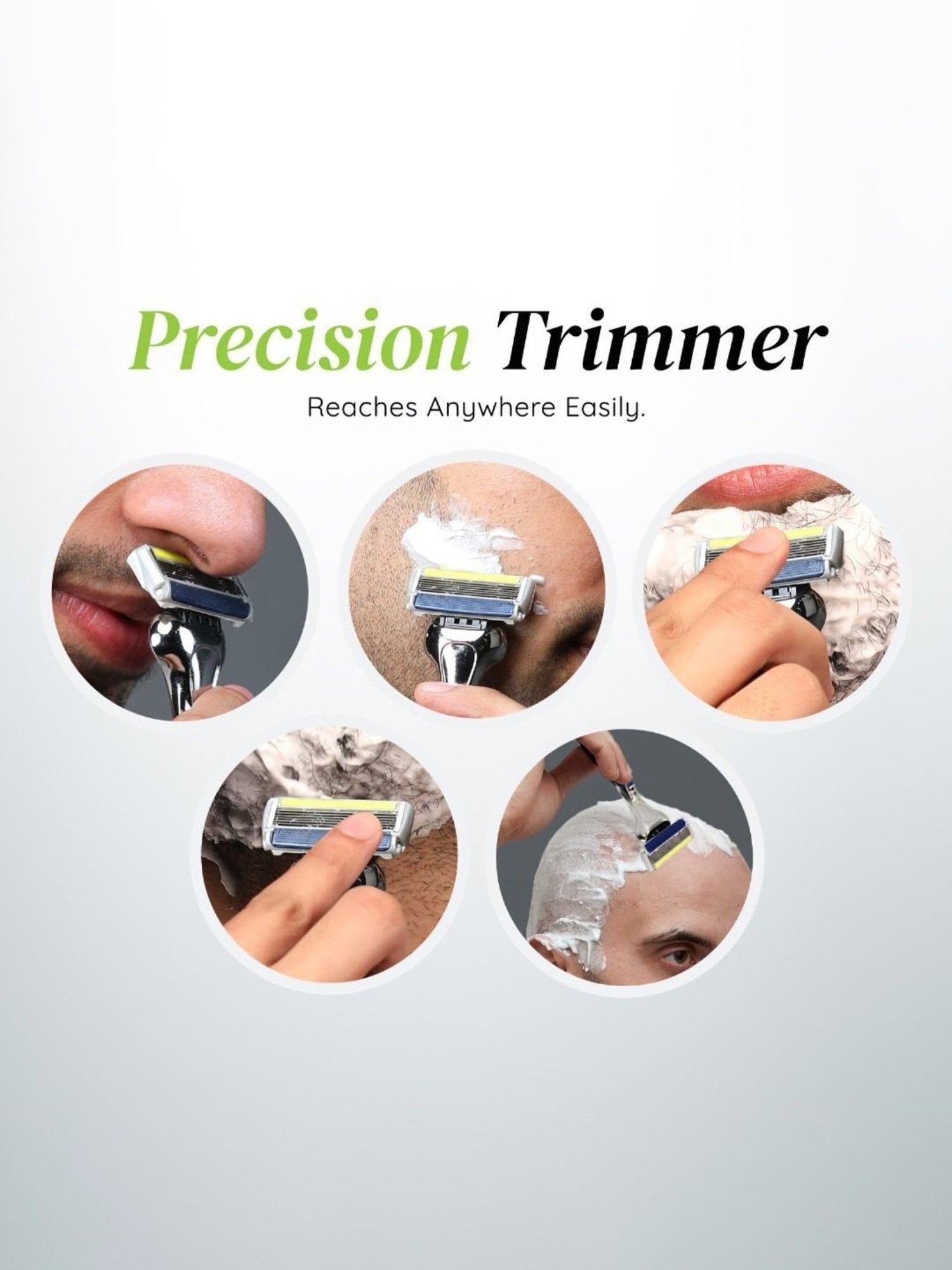 LetsShave Pro 6 Plus Shaving Blades - Pack of 4 (Multicolor)