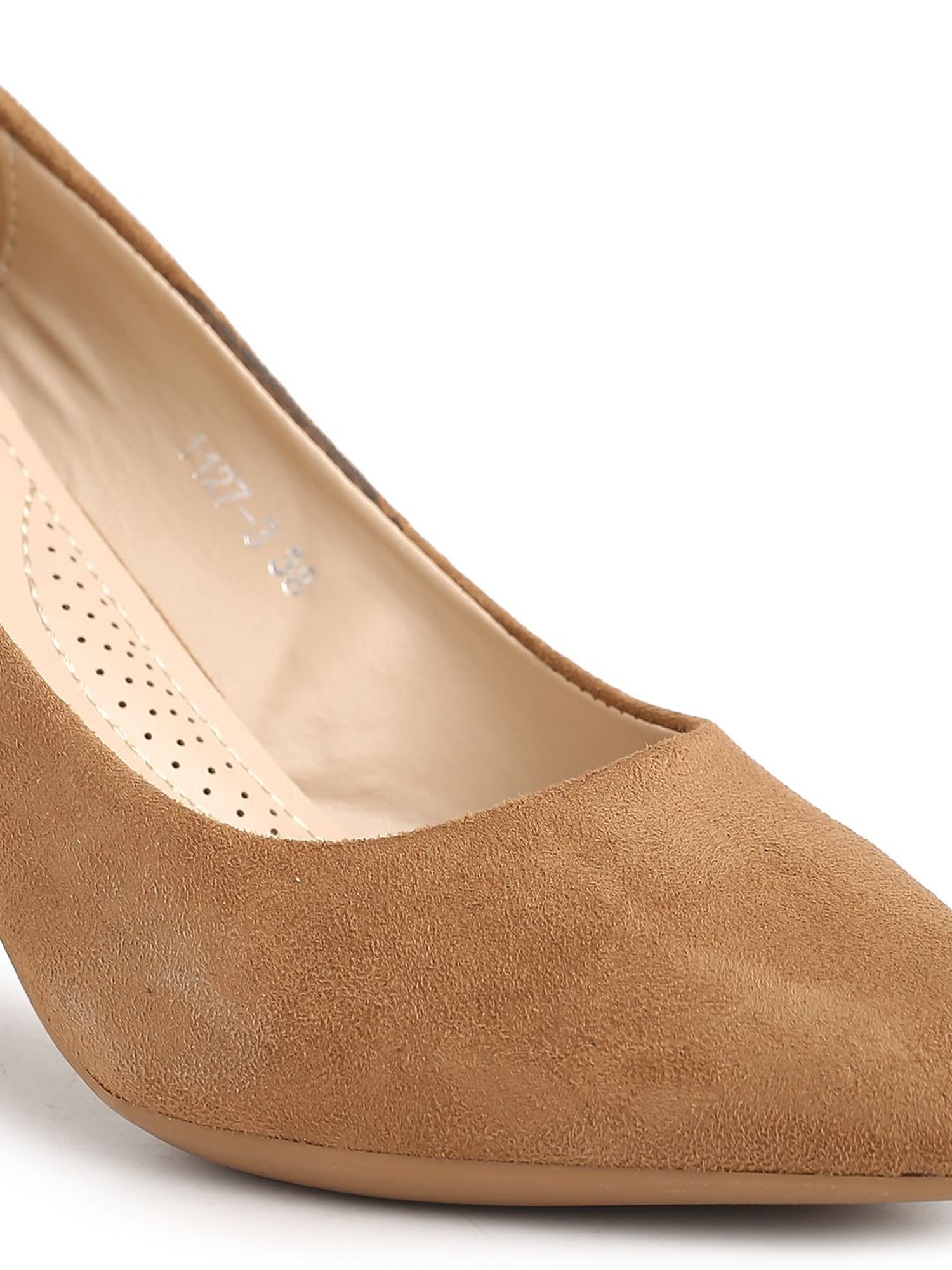 Flat N Heels Women's Khaki Stiletto Pumps