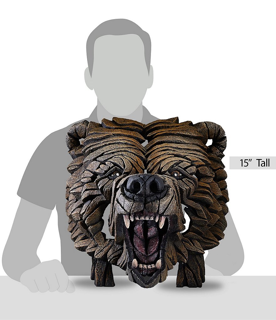 Edge Sculpture by Enesco Grizzly Bear Bust