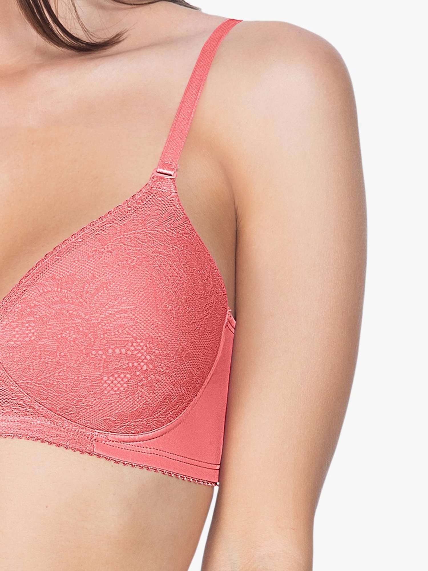 Amante Pink Non Wired Padded Everyday Bra