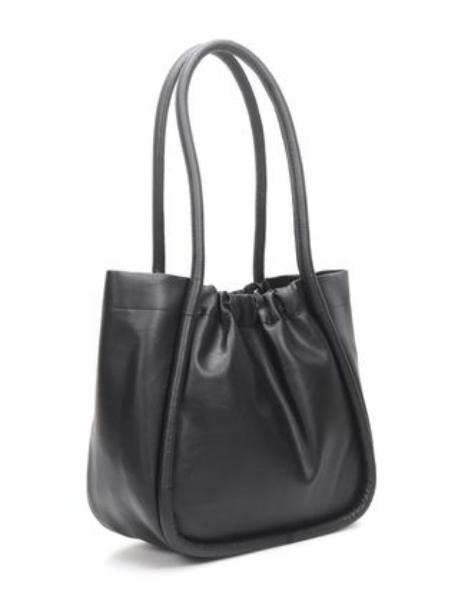 Yelloe Black Large Tote Bag with Pouch