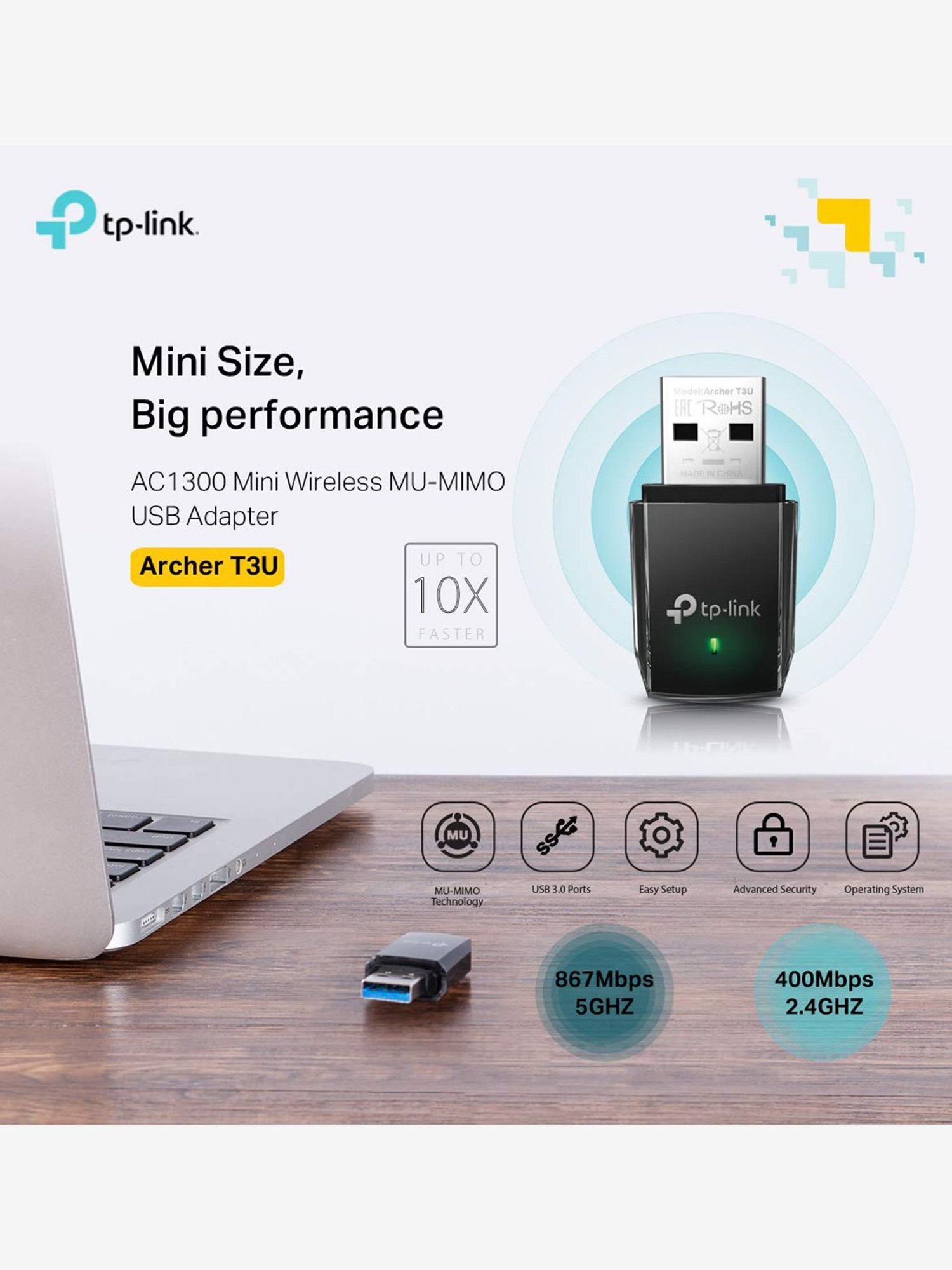 TP-Link AC2600 Archer A10 Smart Dual Band Wi-Fi Router (Black)