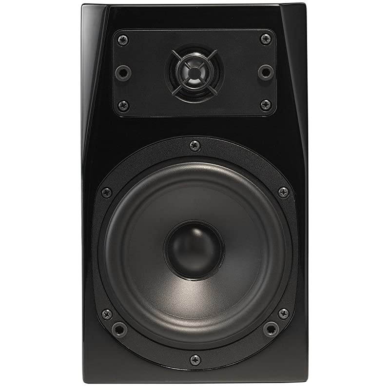 C Series C-1 Premium Home Theater 2-Way Bookshelf Speaker - Clean, Hi-Res Audio | Sealed Box | Aluminum Drivers | Single, High Gloss Black