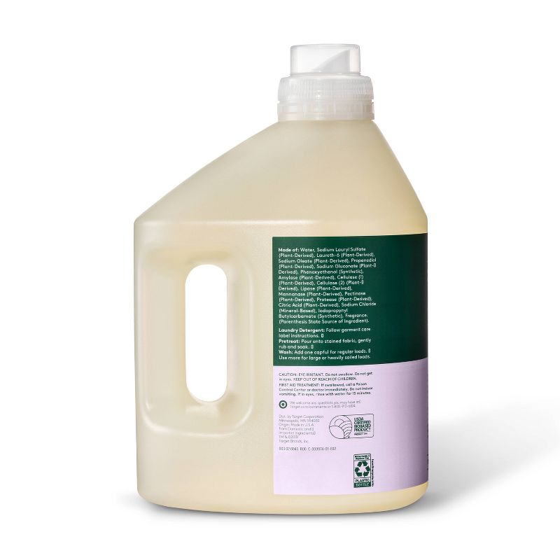 Lavender & Bergamot Liquid Laundry Detergent - 100 fl oz - Everspring™