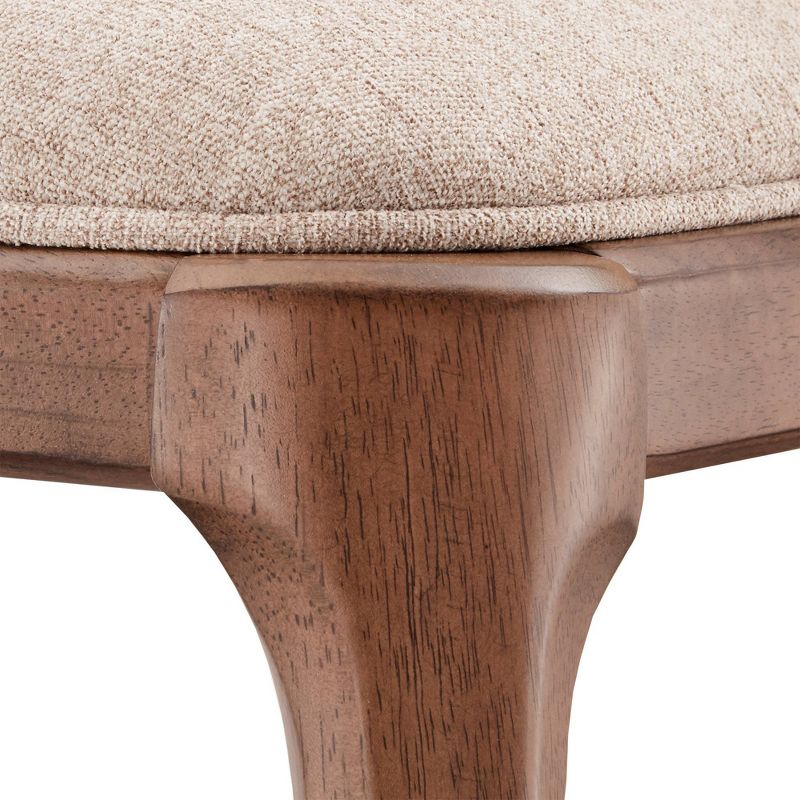 Set of 2 Kaiden Upholstered Side Chairs with Walnut Legs Brown - Inspire Q