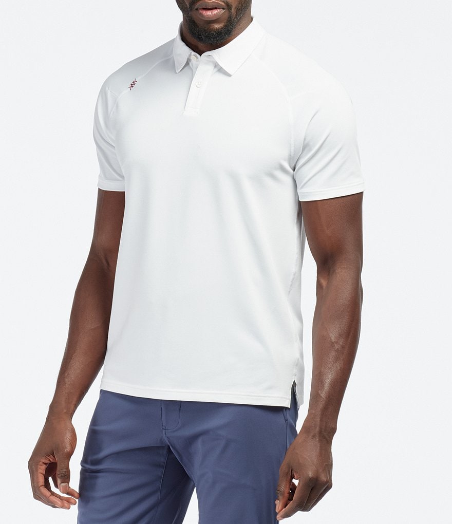 RHONE Delta Pique Short-Sleeve UV Protection Polo Shirt