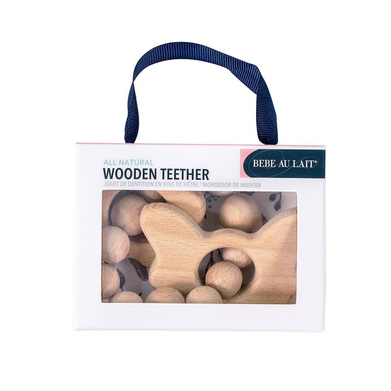 Bebe au Lait Wooden Teethers - Butterfly-Flower