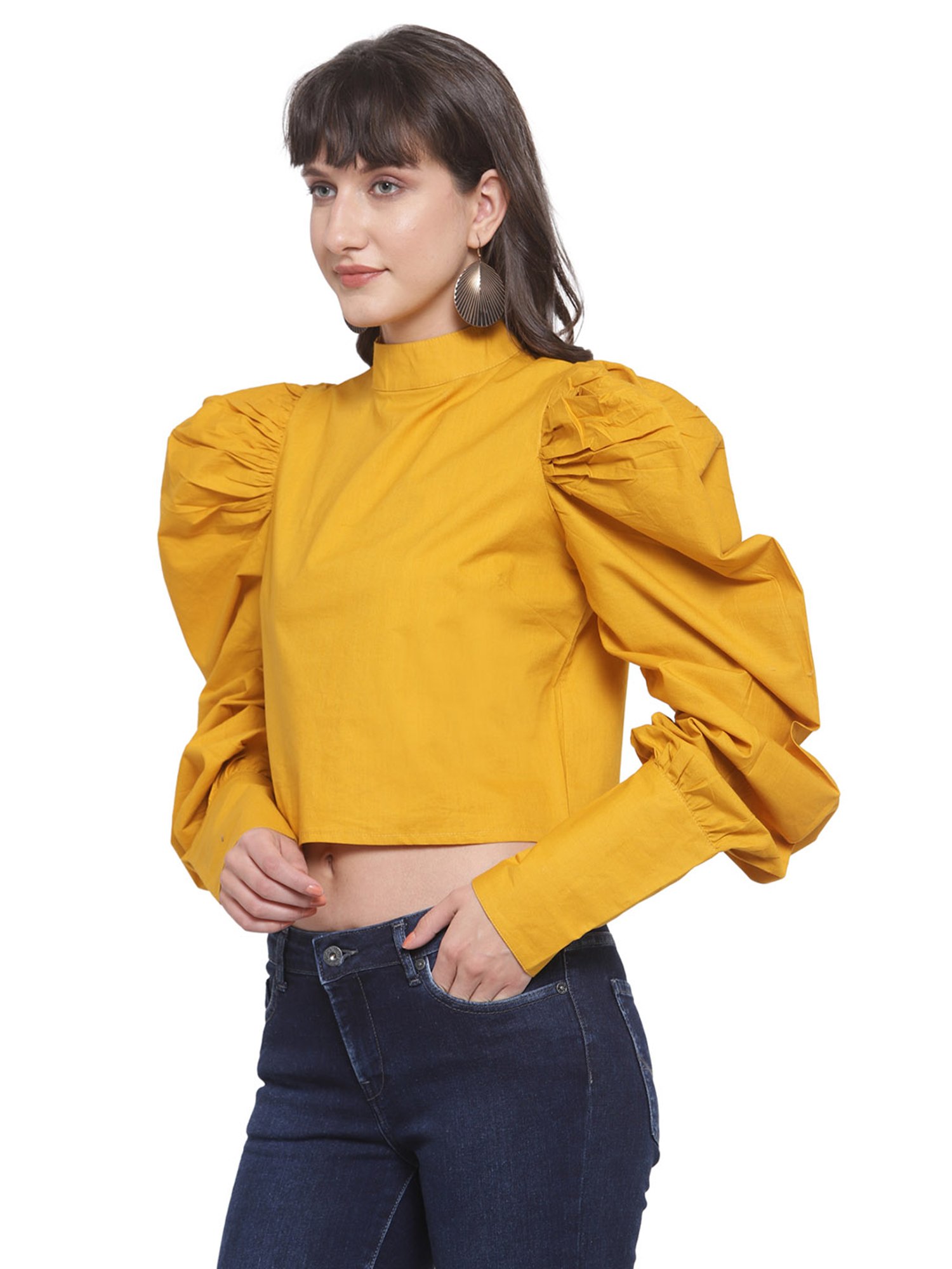 Melon by PlusS Yellow Cotton Top