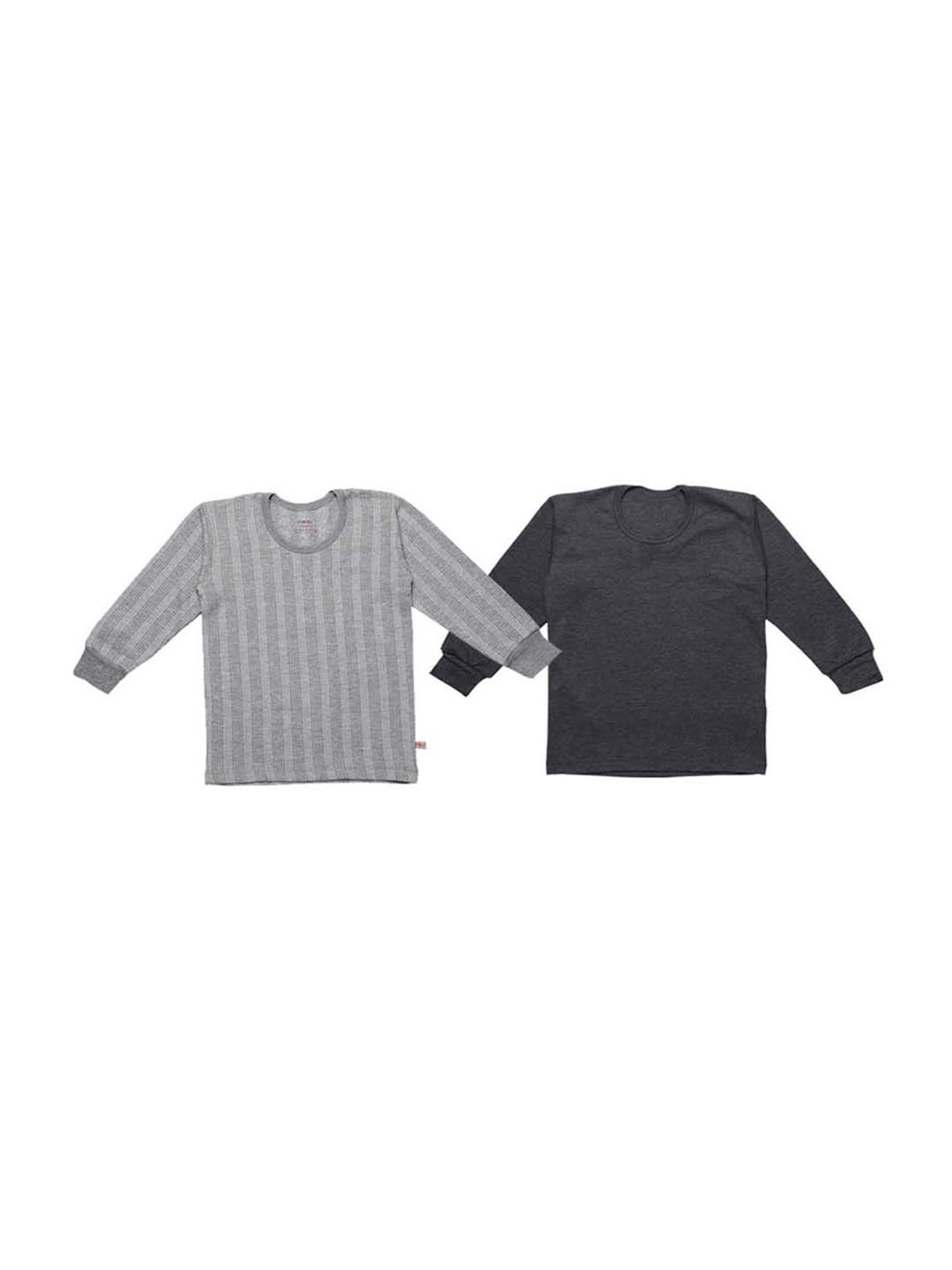 Vimal Jonney Kids Multicolor Regular Fit Thermal Tops - Pack of 2