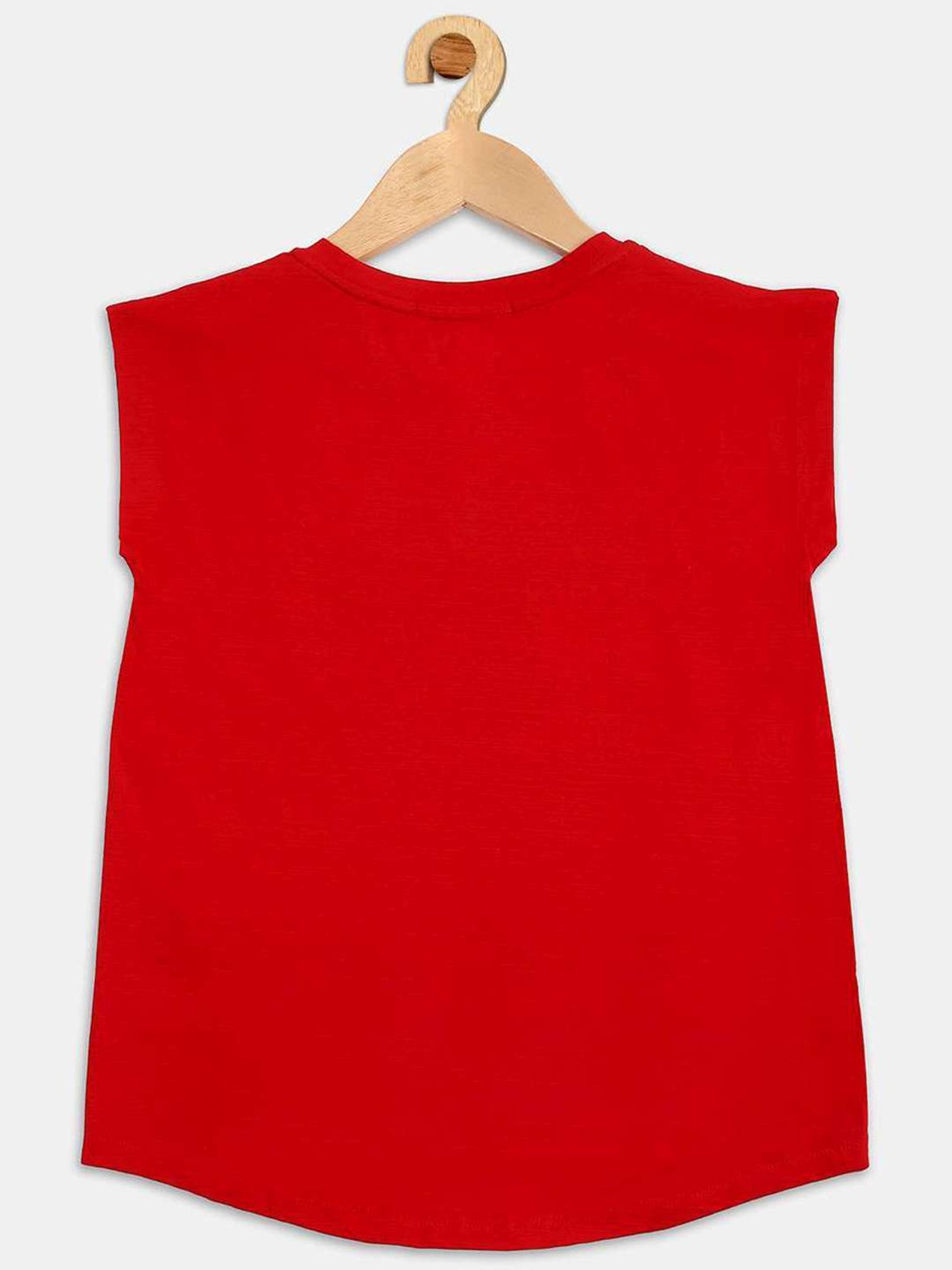 ZIAMA Kids Red Printed Top