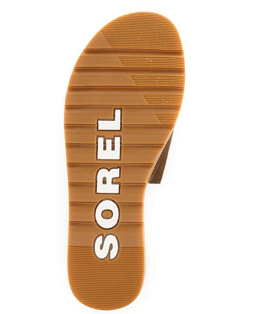 Sorel Ella2 Leather Suede Block Slides