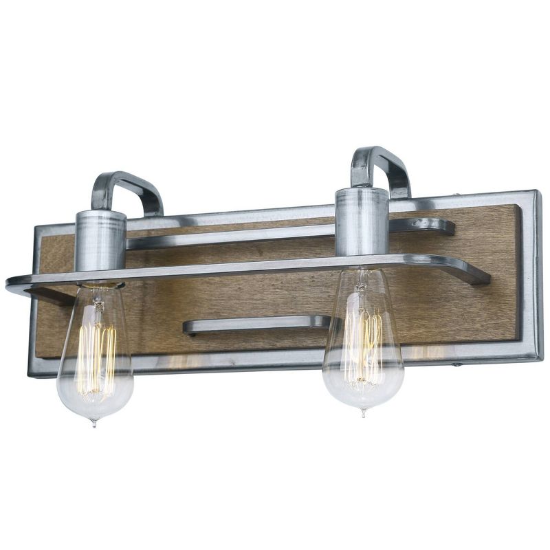 6" Lofty 2 Light Vanity Steel Wheat - Varaluz