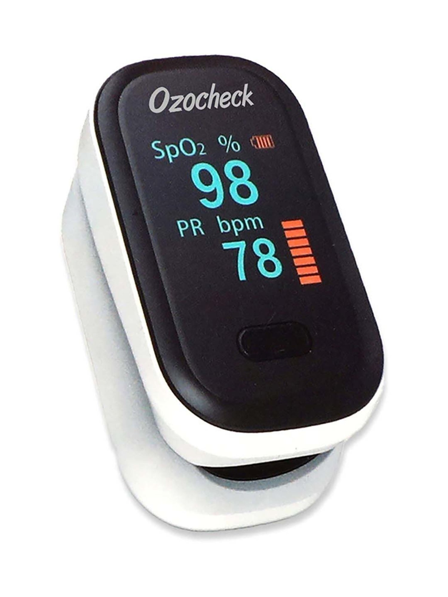 Ozocheck Fingertip Pulse Oximeter with OLED Screen (Black)