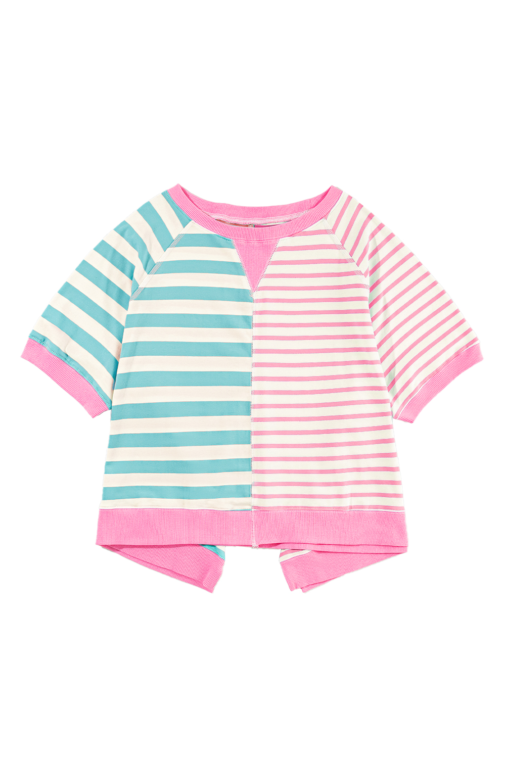 White Tie-dye Print Oversized Boyfriend T Shirt