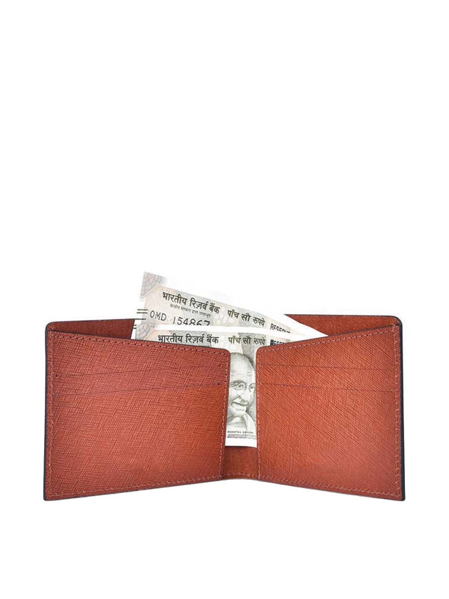 BELWABA Brown Casual Leather Bi-Fold Wallet for Men