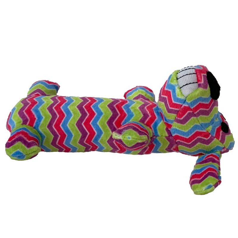 Multipet Loofa Easter Zig Zag Dog Toy - Pink
