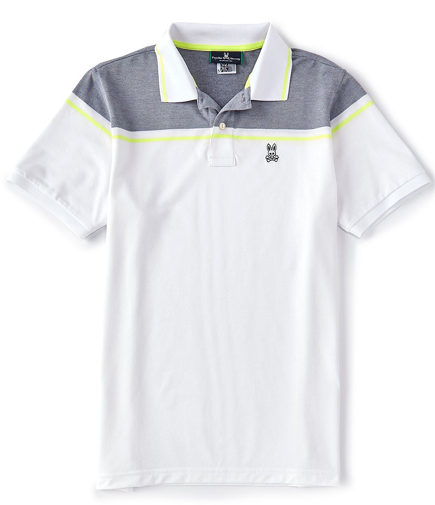 Psycho Bunny Draycott Sport Performance Stretch Short-Sleeve Polo Shirt