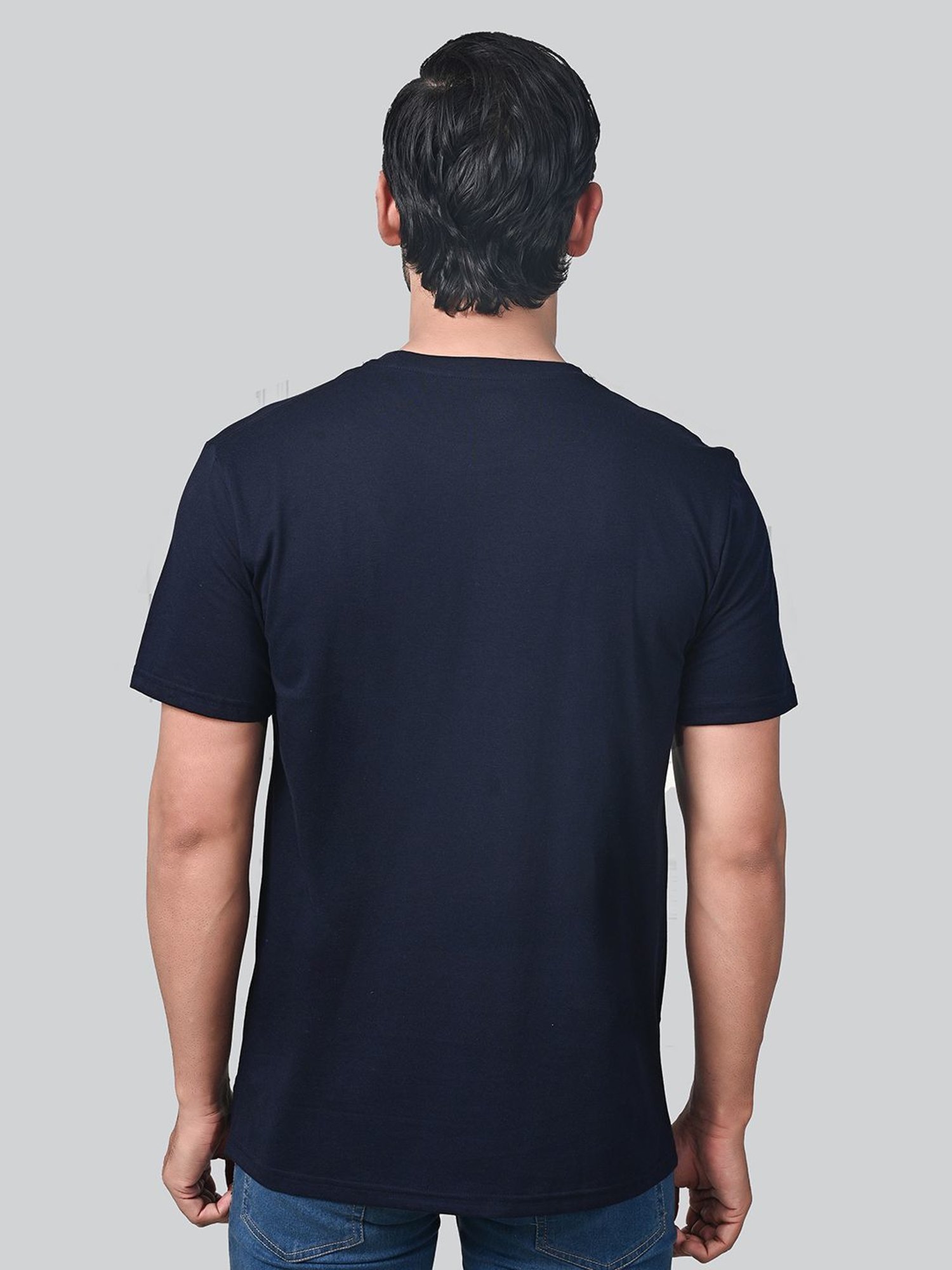 Lux Nitro Navy & Green Regular Fit T-Shirt