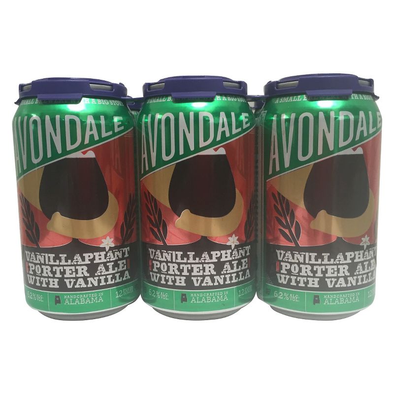 Avondale Vanillaphant Porter Ale Beer - 6pk/12 fl oz Cans