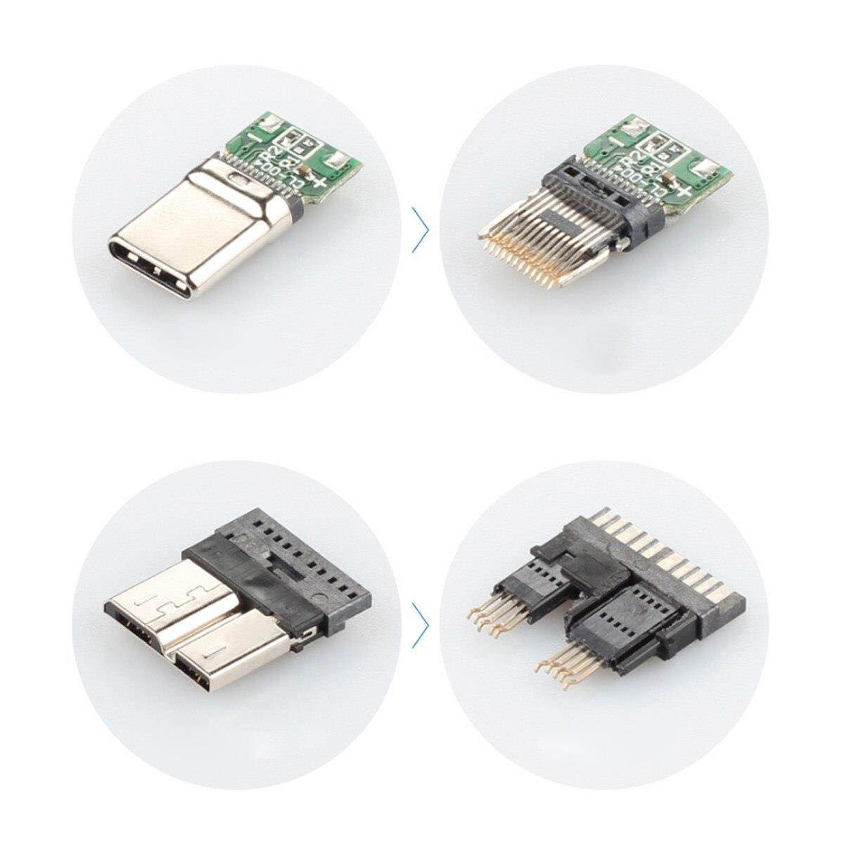 1m USB3.1 Type C to Micro B USB Data Sync Cable Cord for Type C Mobile Phone External Hard Drive Disk HDD USB-C Hard Drive Cable