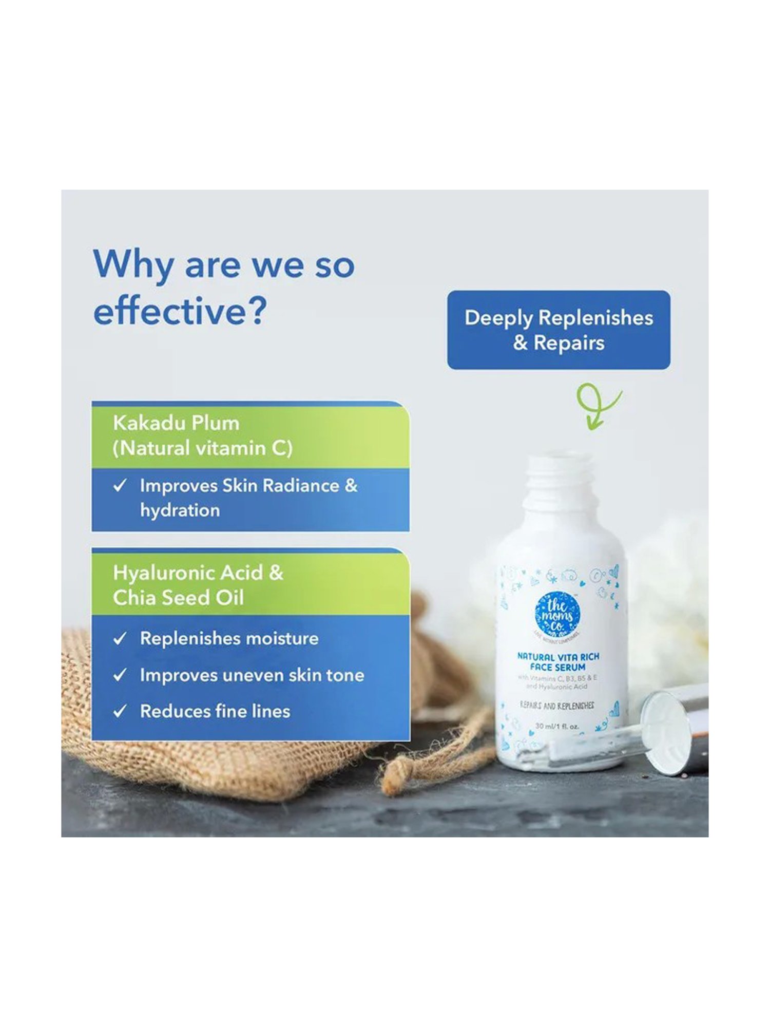 The Moms Co. Natural Vita Rich Face Serum - 30 ml