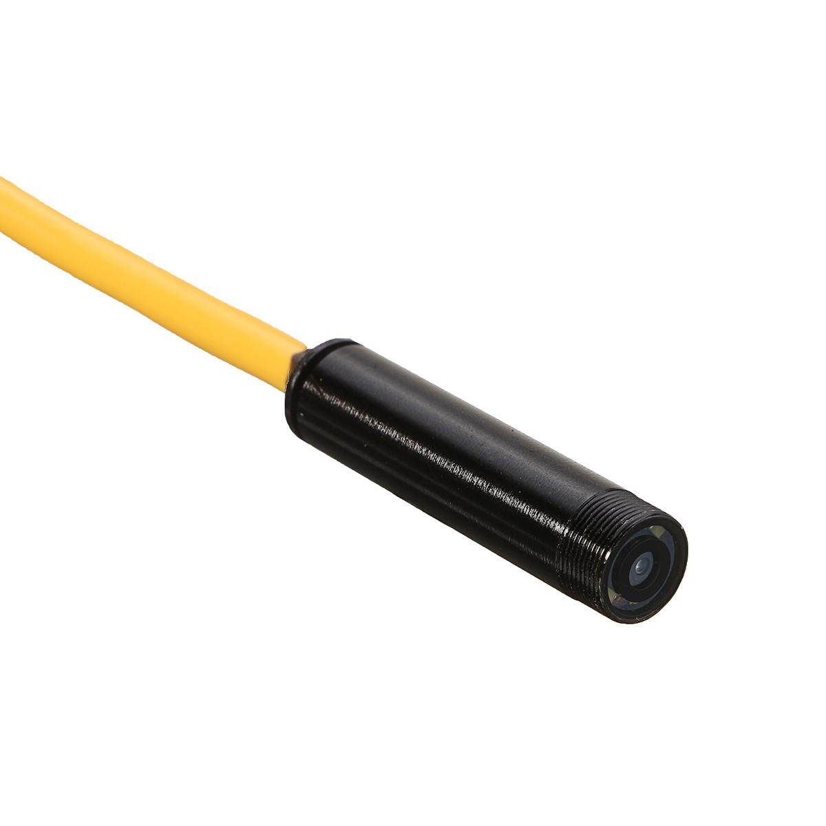 5M Android PC HD Endoscope Waterproof Snake Borescope USB Inspection Camera Yellow - 5M