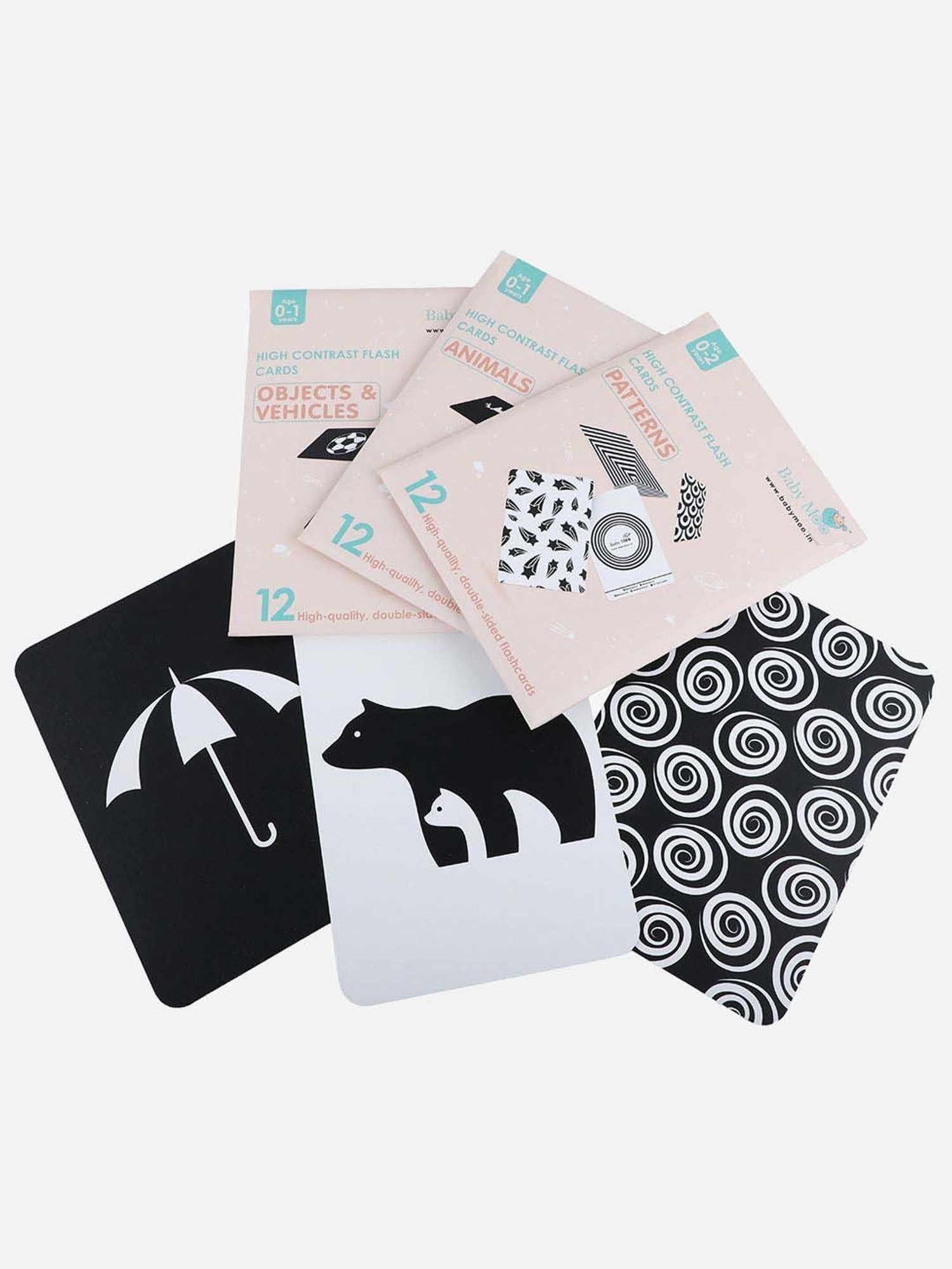 Baby Moo Kids Green 3Flash Cards