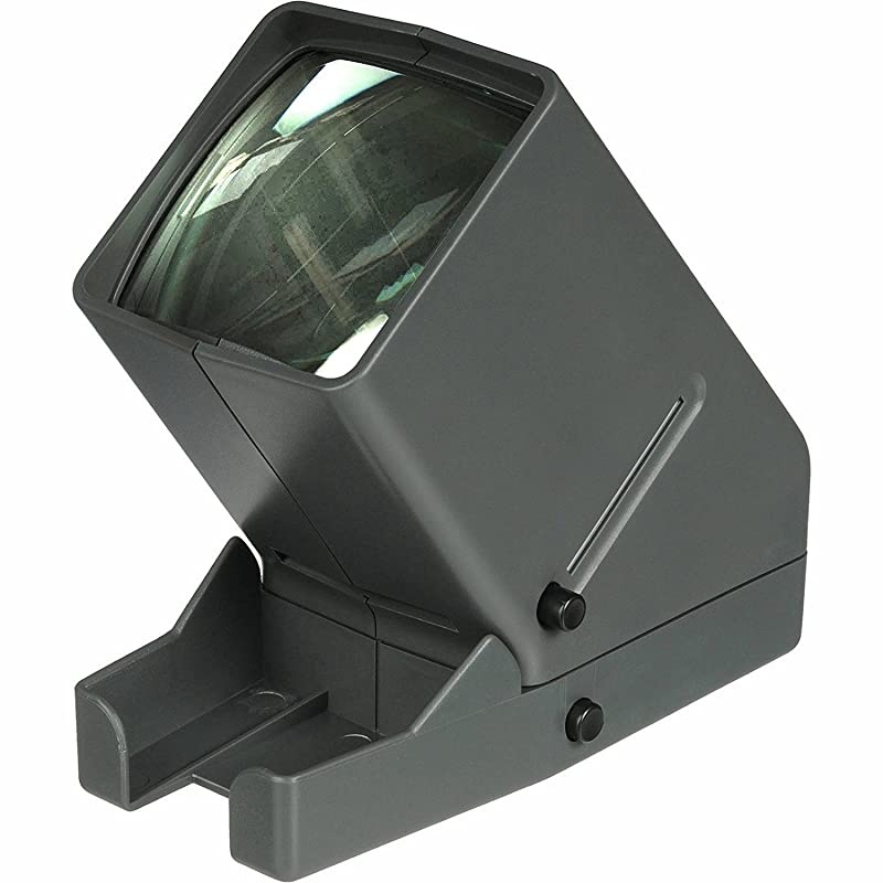 35mm Desk Top Portable LED Negative and Slide Viewer + AA Batteries + Microfiber Cleaning Cloth