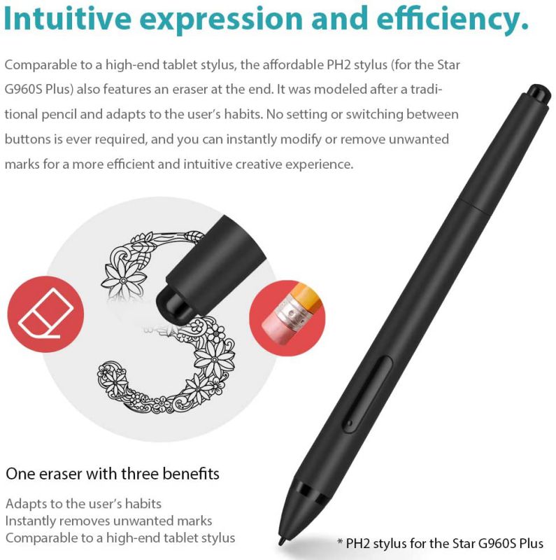 UGEE M708 10 x 6 inch Smart Graphics Tablet for Digital Writing / Painting