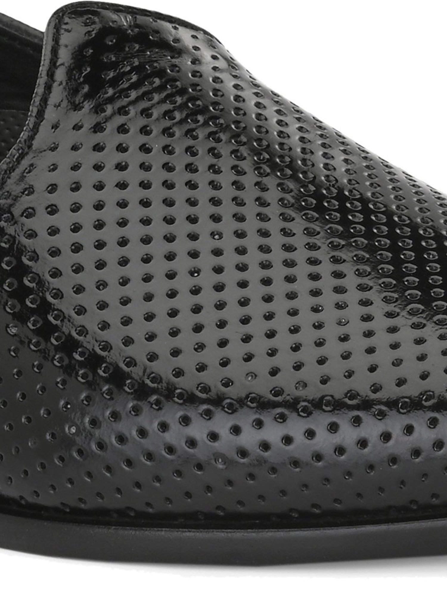 Hitz Men's Black Casual Juttis