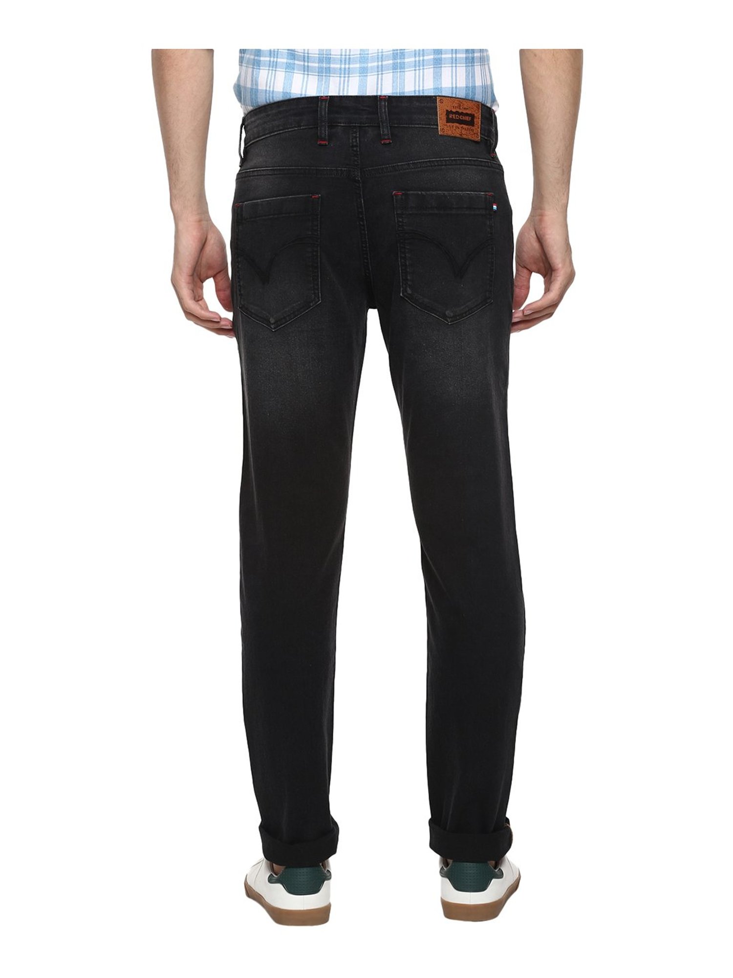 Red Chief Black Lightly Washed Jeans