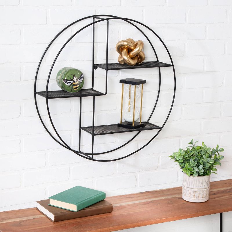Honey-Can-Do Wall Mounted Circle Shelf