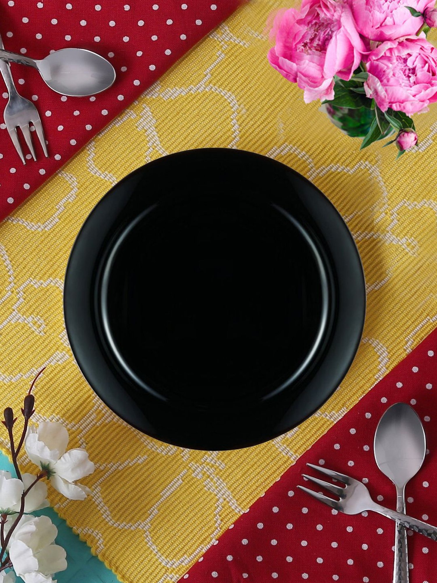 Luminarc Black Opalware Dinner Plates - Set of 6