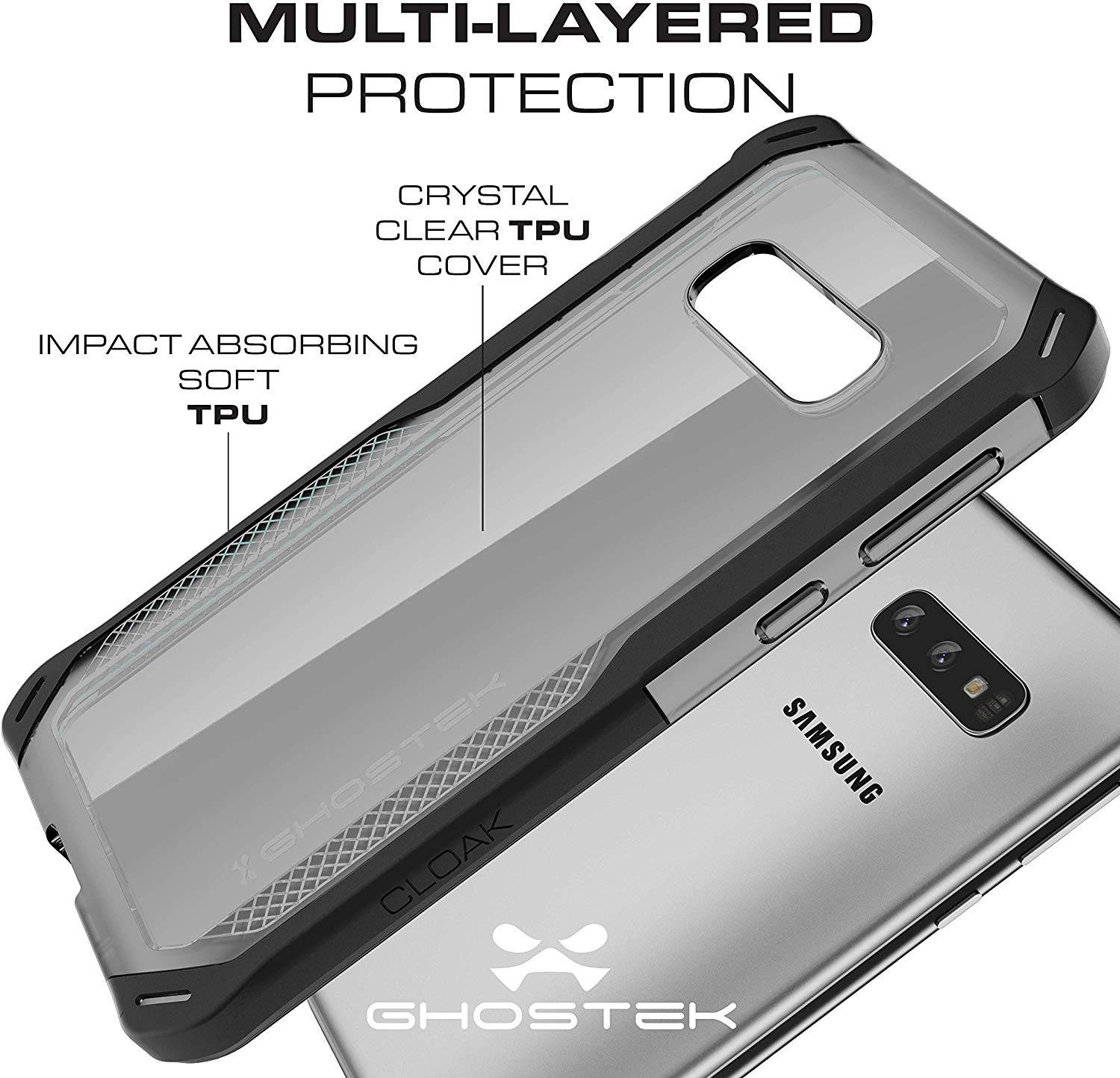 Ghostek Cloak Ultra-Thin Drop Protection Case Designed for Samsung Galaxy S10e &ndash; Pink