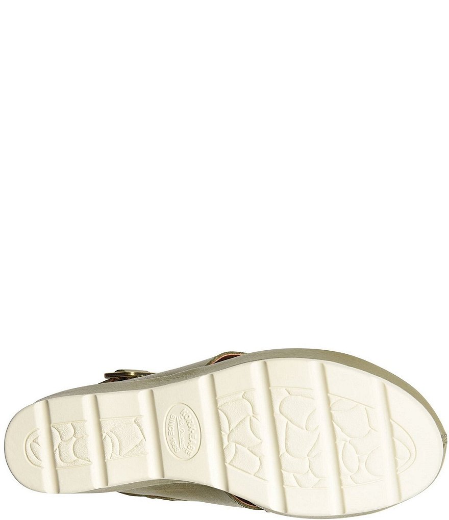 Kork-Ease Chloe Leather Slingback Wedge Sandals