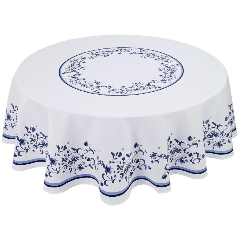 Avanti Blue Portofino 70" Round Tablecloth - Multicolored